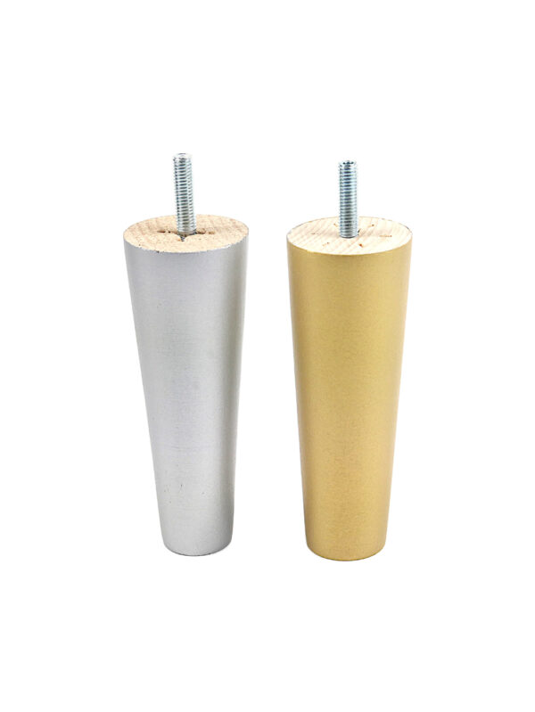 Noga drewniana - stożek H 13 złoto/srebro