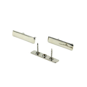 Prostokątny guzik z gwoździem (nikiel)